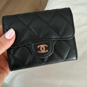 Chanel classic small flap wallet USED